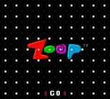 Zoop title screen for Sega Game Gear